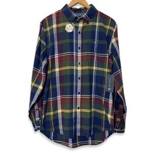 U.S. Polo Assn. Plaid Button Down Shirt Stretch Multicolor NWT